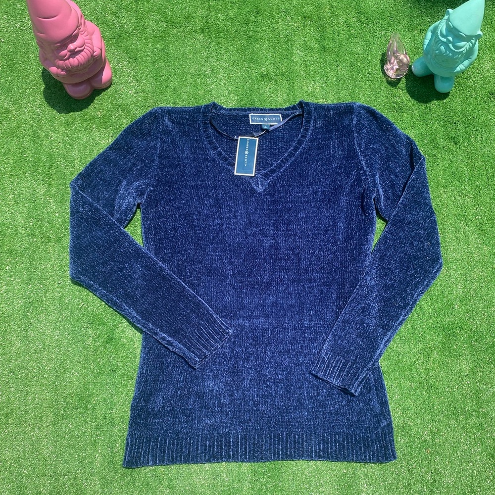 NWT Karen Scott Chenille Sweater